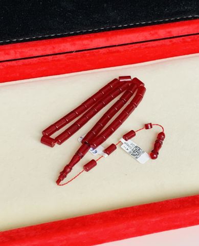 ESKİ ÇUBUK MALZEME KATALİN KIRMIZI KAPSÜL MODEL TESBİH