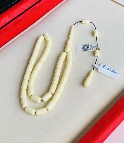 ESKİ ÇUBUK MALZEME KATALİN BEYAZ KAPSÜL MODEL TESBİH