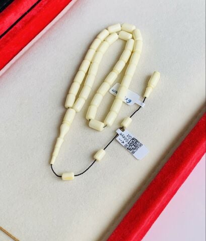 ESKİ ÇUBUK MALZEME KATALİN BEYAZ KAPSÜL MODEL TESBİH