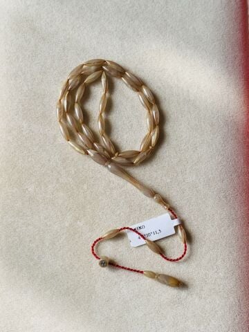 ESKİ ÇUBUK MALZEME KATALİN AÇIK YEŞİL UZUN ARPA MODEL TESBİH