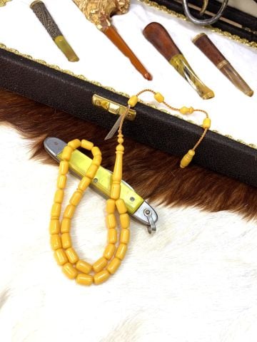 ESKİ KATALİN TESBİH SARI KAPSÜL MODEL