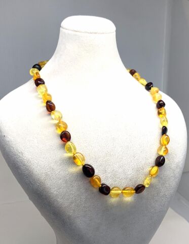 DAMLA KEHRİBAR YETİŞKİN KOLYE KARIŞIK RENKLERDE