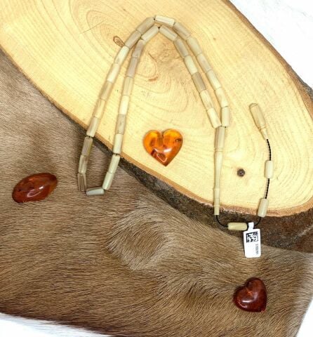 ESKİ ÇUBUK MALZEMEDEN KATALİN KREM HARELİ KAPSÜL MODEL TESBİH