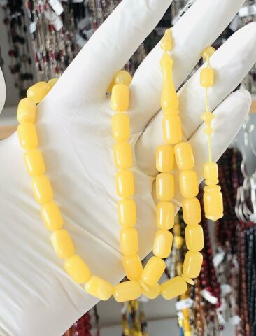 ESKİ BAĞA KATALİN SARI KABSÜL MODEL TESBİH