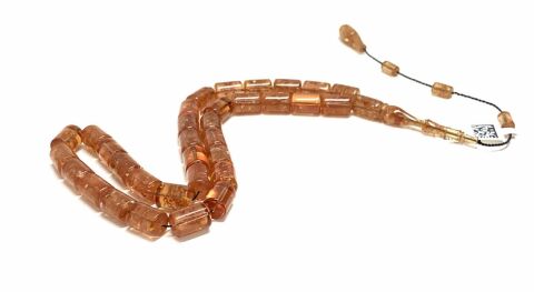 ESKİ ÇUBUK MALZEMEDEN KATALİN TURUNCU KESME MODEL TESBİH