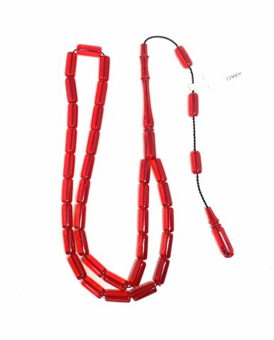 ESKİ ÇUBUK MALZEMEDEN KATALİN KIRMIZI KAPSÜL MODEL TESBİH