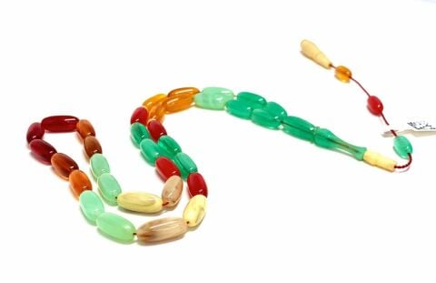 ESKİ ÇUBUK MALZEMEDEN KATALİN RENKLİ BEYZİ MODEL TESBİH