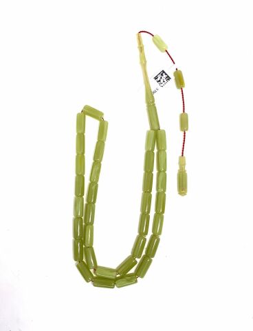 ESKİ ÇUBUK MALZEMEDEN KATALİN YEŞİL KAPSÜL MODEL TESBİH