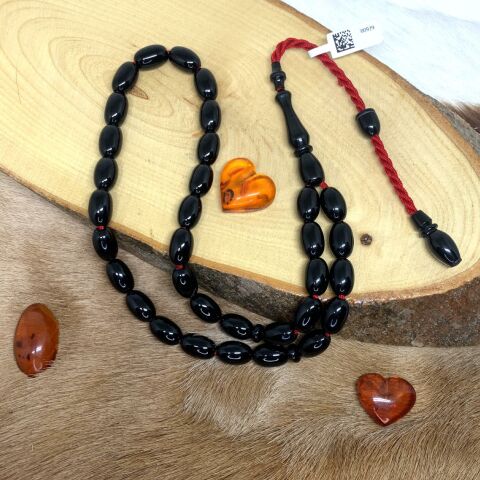 ESKİ KATALİN BEYZİ SİYAH MODEL TESBİH