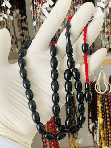 ESKİ KATALİN BEYZİ SİYAH MODEL TESBİH