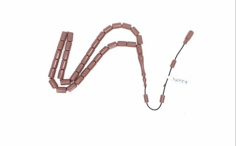 ESKİ ÇUBUK MALZEMEDEN KATALİN KAHVERENGİ KESME MODEL TESBİH