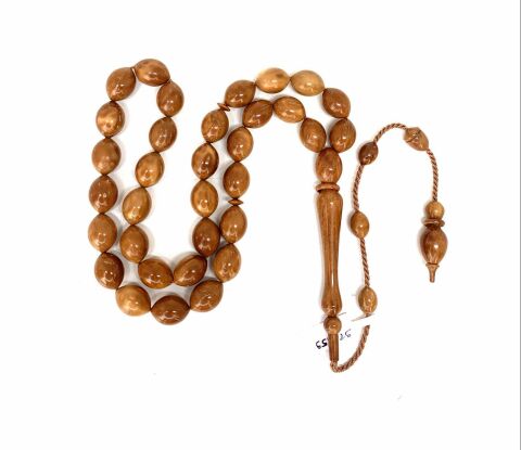 KUKA MALZEMEDEN KAHVERENGİ BEYZİ MODEL TESBİH