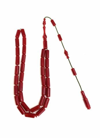 ESKİ ÇUBUK MALZEMEDEN KATALİN VİŞNE KAPSÜL MODEL TESBİH