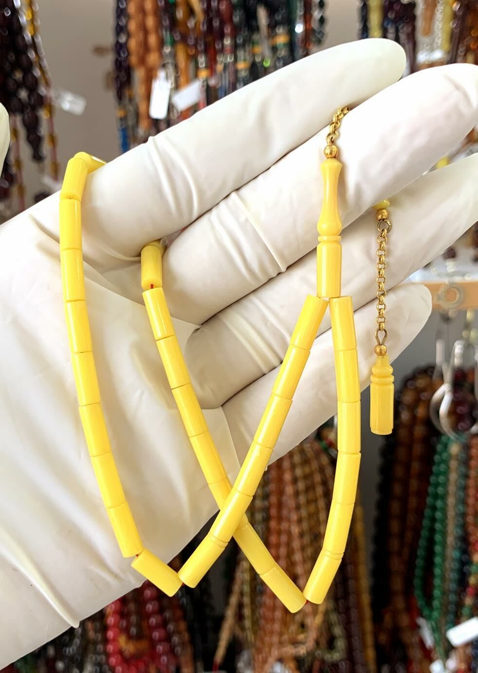 ALTIN PÜSKÜLLÜ ESKİ ÇUBUK MALZEMEDEN KATALİN SARI KESME MODEL