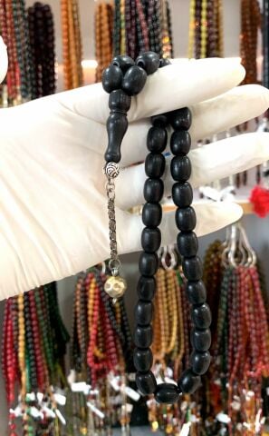 ESKİ GALALİT TESBİH KAPSÜL MODEL SİYAH