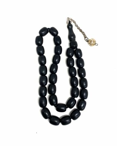 ESKİ GALALİT TESBİH KAPSÜL MODEL SİYAH