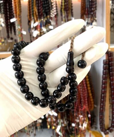 ESKİ OLTU TEKER MODEL ESKİ İŞÇİLİK SİYAH TESBİH