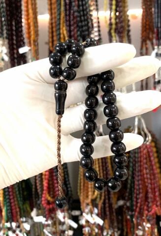 ESKİ OLTU TEKER MODEL ESKİ İŞÇİLİK SİYAH TESBİH