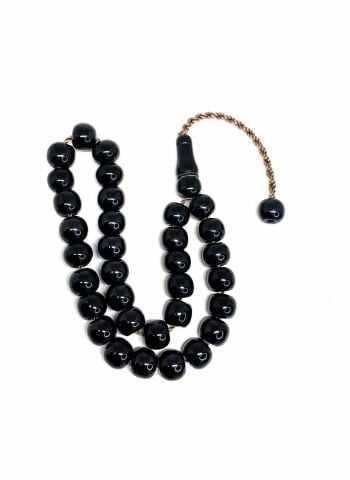 ESKİ OLTU TEKER MODEL ESKİ İŞÇİLİK SİYAH TESBİH