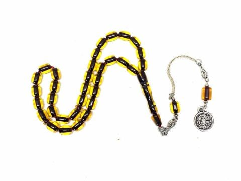 SIKMA KEHRİBAR BAL RENGİ KAPSÜL MODEL TESBİH