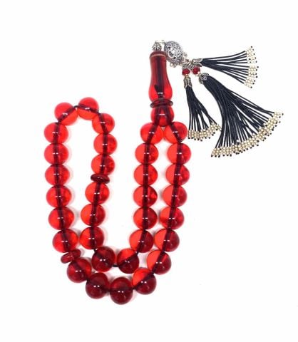 İRAN NECEF DEV BOY KIRMIZI KÜRE MODEL TESBİH