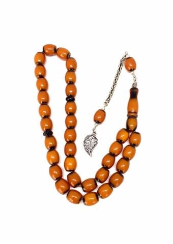 SIKMA KEHRİBAR TURUNCU BEYZİ MODEL TESBİH