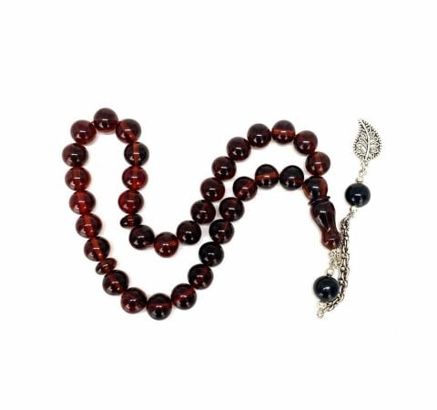 SIKMA KEHRİBAR KAHVERENGİ KÜRE MODEL TESBİH