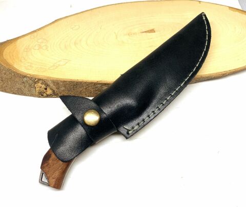 BIÇAK CEVİZ AĞACINDAN TÜRKİYE BAYRAK İŞLEMELİ