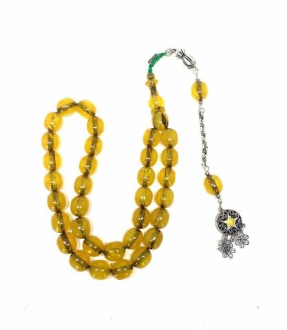 OSMANLI BENZETME SIKMA KEHEİBAR SARI BEYZİ MODEL TESBİH