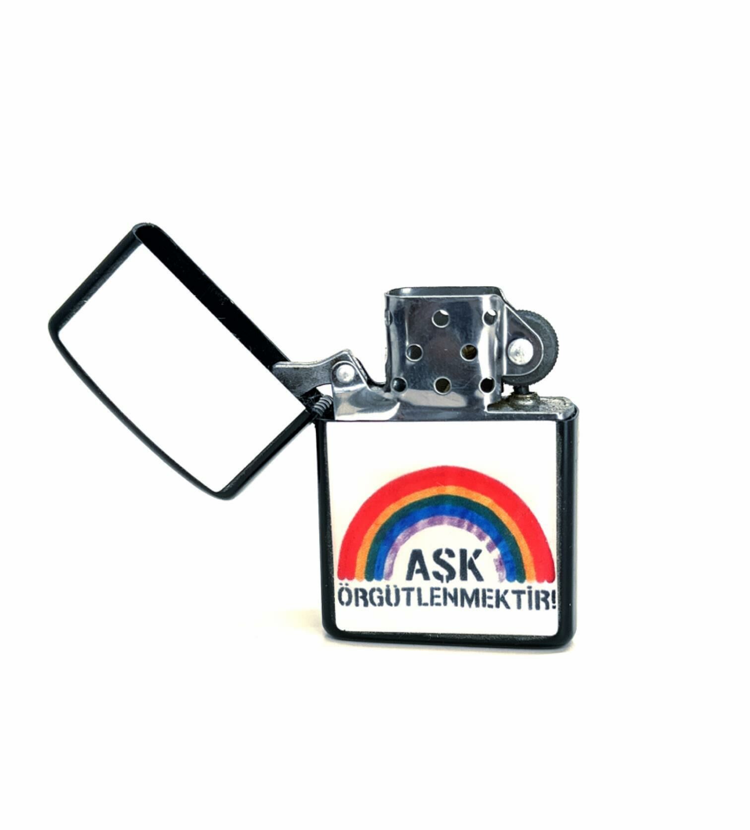 AŞK ÖRGÜTLENMEKTİR ZİPPO ÇAKMAK