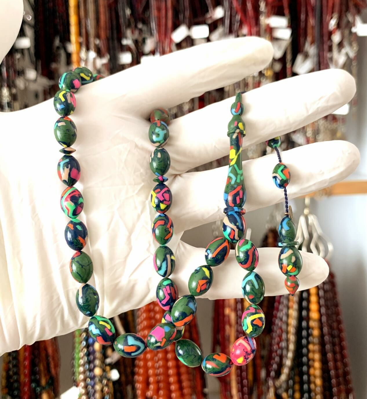 ARİZONA KERTENKELE DESENLİ GALALİT BEYZİ TESBİH