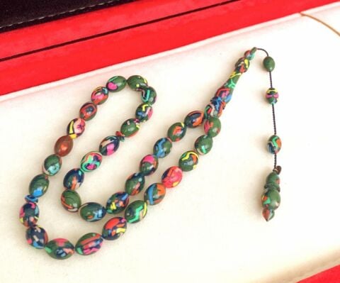 ARİZONA KERTENKELE DESENLİ GALALİT BEYZİ TESBİH