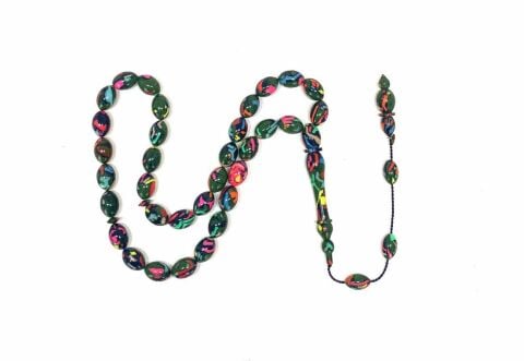 ARİZONA KERTENKELE DESENLİ GALALİT BEYZİ TESBİH