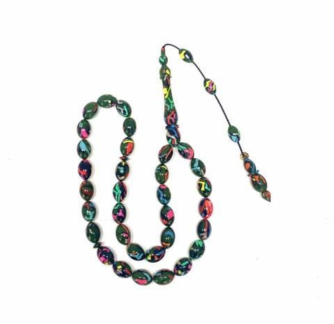 ARİZONA KERTENKELE DESENLİ GALALİT BEYZİ TESBİH